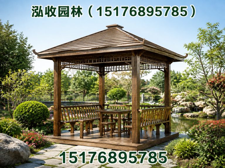 铜陵防腐木凉亭展示图